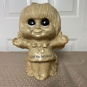 Vintage 70's I love this much statue